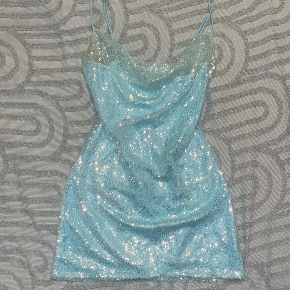 lucy in the sky sequin mini dress